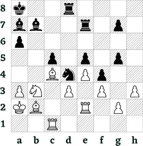 Puzzle di scacchi: come scambiare i pezzi