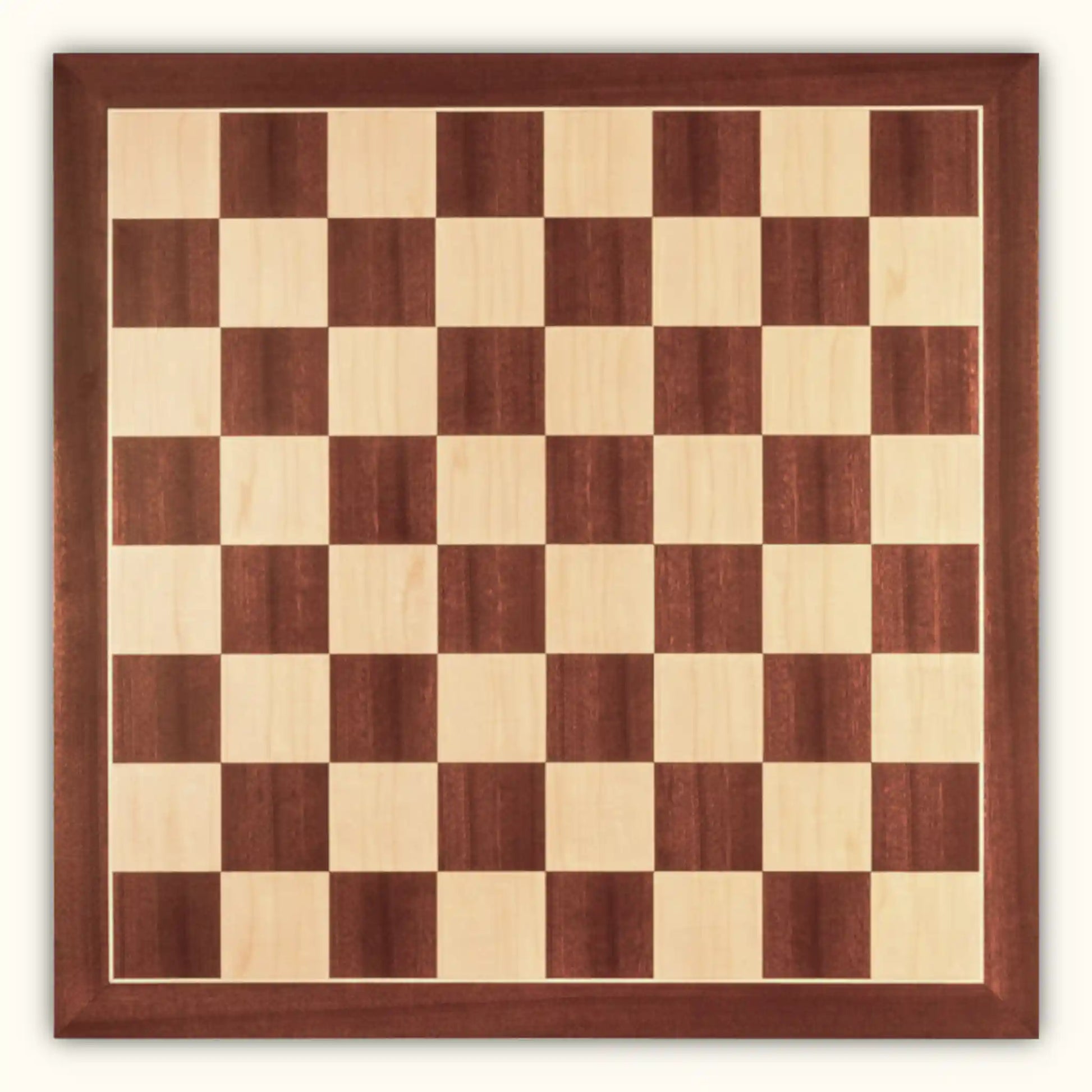 metaal PapoeaNieuwGuinea Voorschrijven Schaakbord | "Mahogany Standard" | Mahonie & Esdoorn – Chess Chivalry