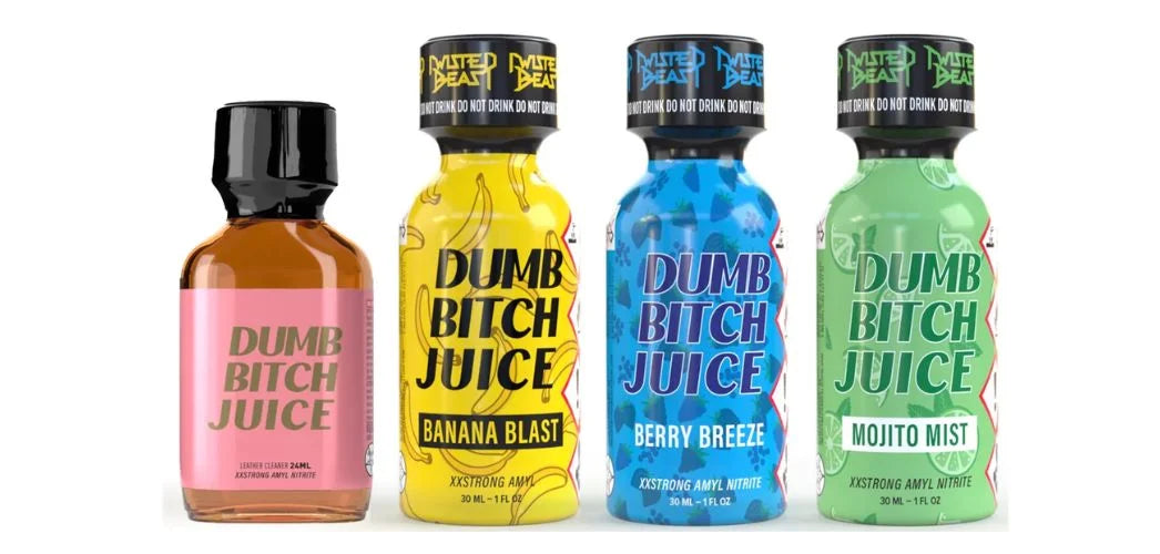 Four bottles of Dumb Bitch Juice.