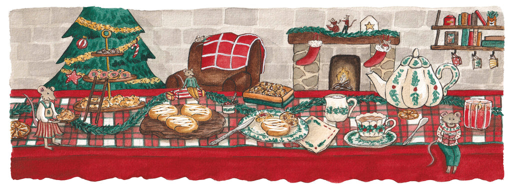 Illustration d'un Tea Time de Noël