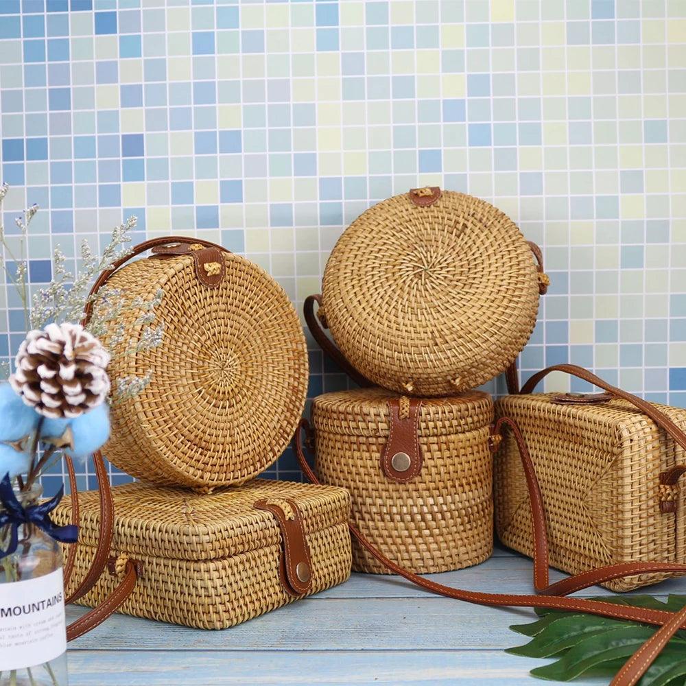 Straw Rattan Bohemian Handbags