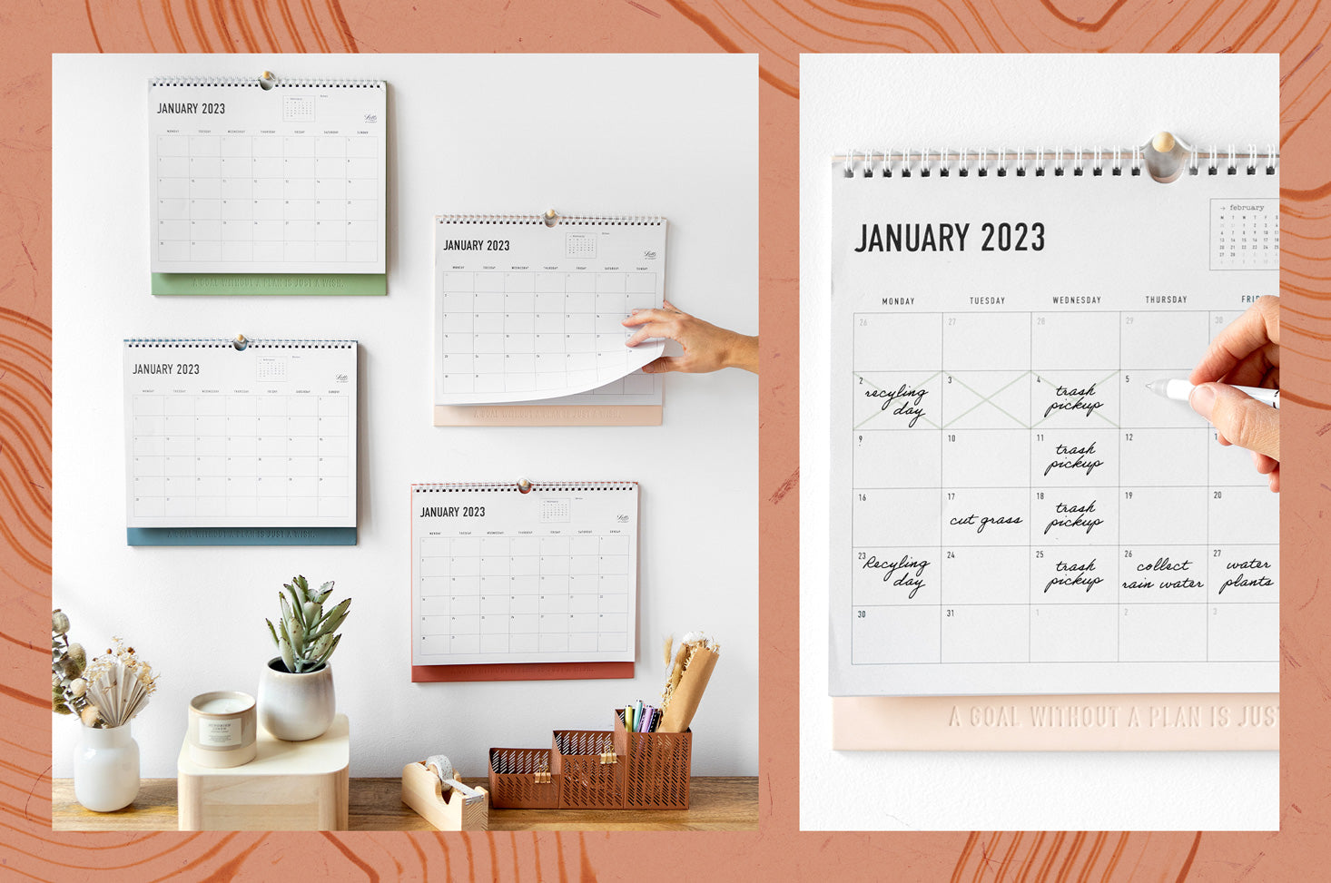 Wall Calendar - Conscious Planners by Letts of London