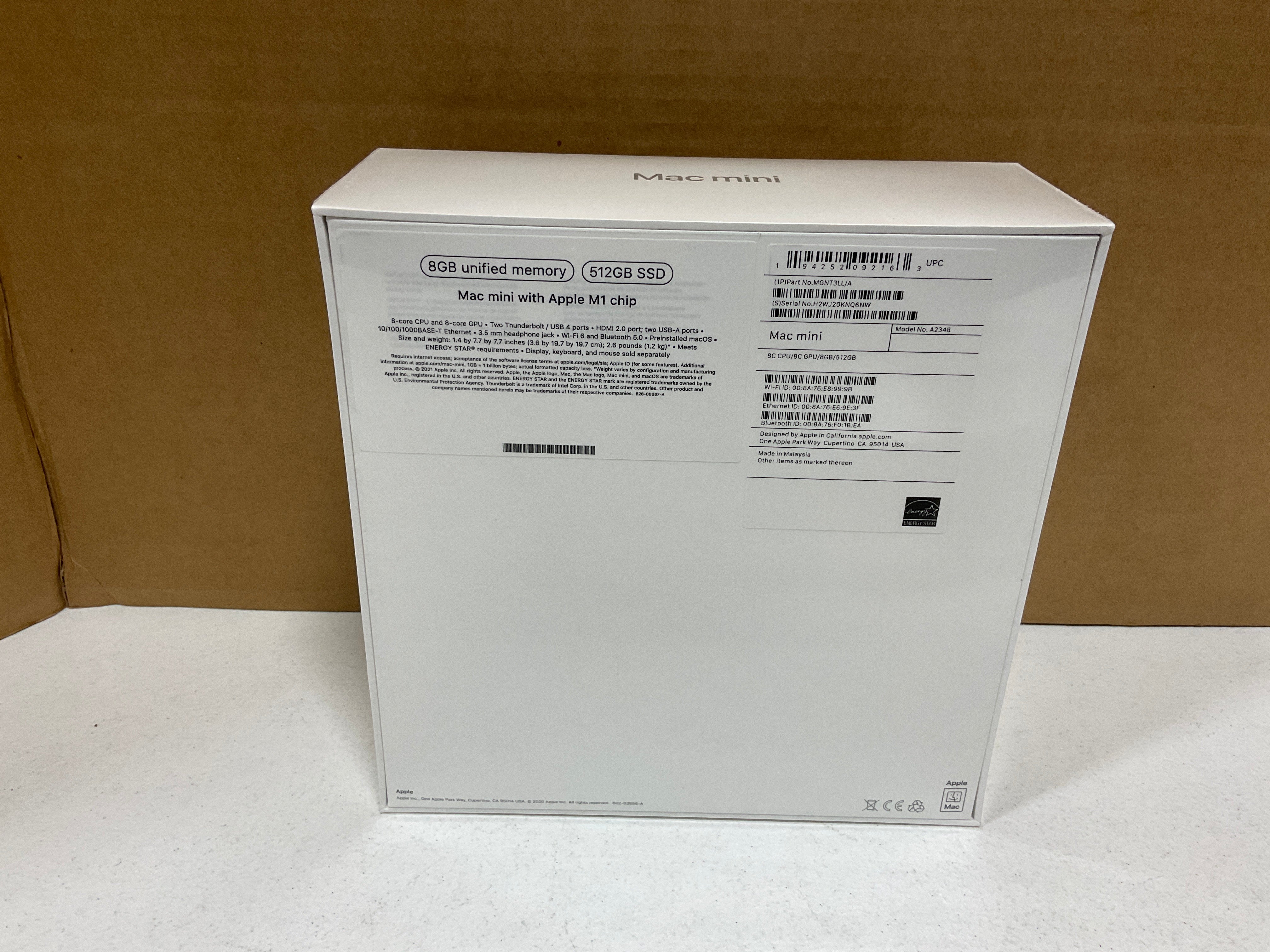 ♥ New, Factory Sealed - Mac Mini M1 8/8-Core 8GB/512GB MGNT3LL/A