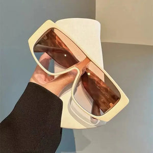 Stylish Luxury Square Large Frame Retro UV400 Protection Women's Sunglasses - Miri Asé