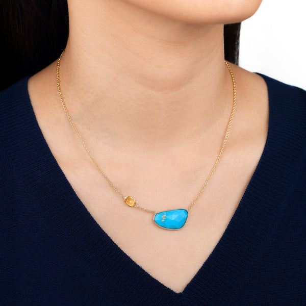 Sleeping Beauty Turquoise Pendant Necklace – Lynne Mercein Fine