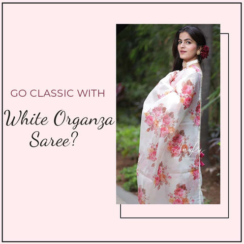 how to style Organza Saree 