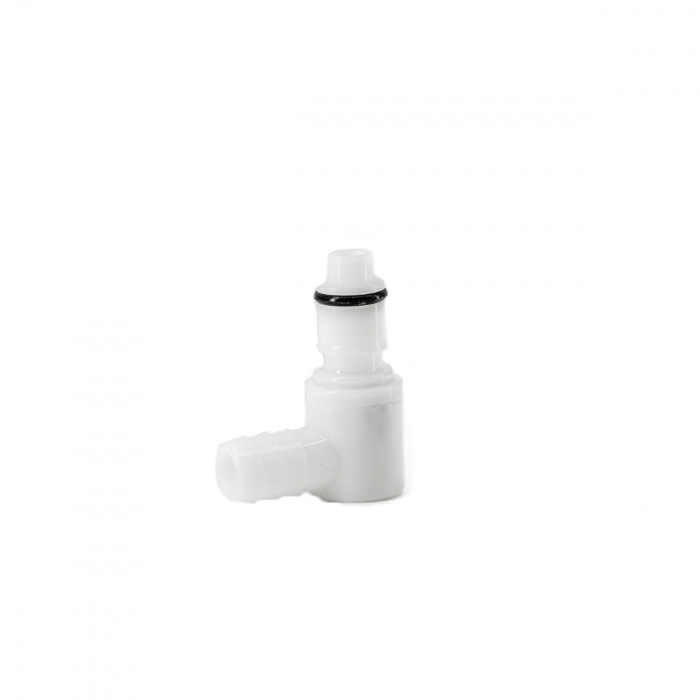 Brewtools Lekkasjefri Hurtigkobling, Hann-albue til 10mm nippel - Shut-off coupling