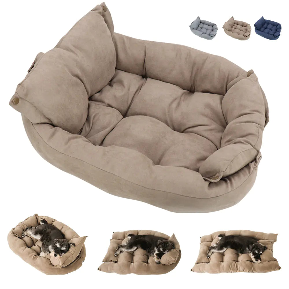 Multifunction Dog Bed Mat 3 IN 1 Dogs Cat Sleeping Bed Sofa Warm Winter Puppy Kitten Nest Kennel Soft Pet Cushion For Dogs Cats - Fetch Forever product image