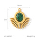 IG Style Round Ellipse Fan-Shape Stainless Steel Electroplating Jewelry Making