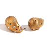 Fashion Circle Droplet Geometric Stainless Steel 18K Gold Plated Earrings