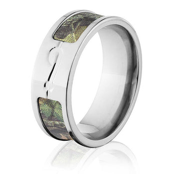 Men Tungsten Ring, Fly Fishing Fishermen Fish Ring, Hunting