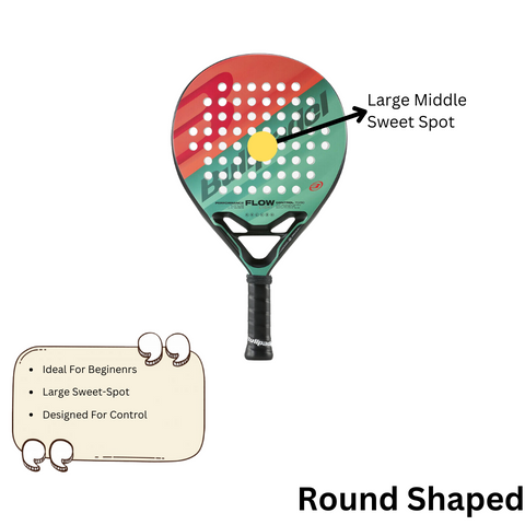 round shaped padel rackets