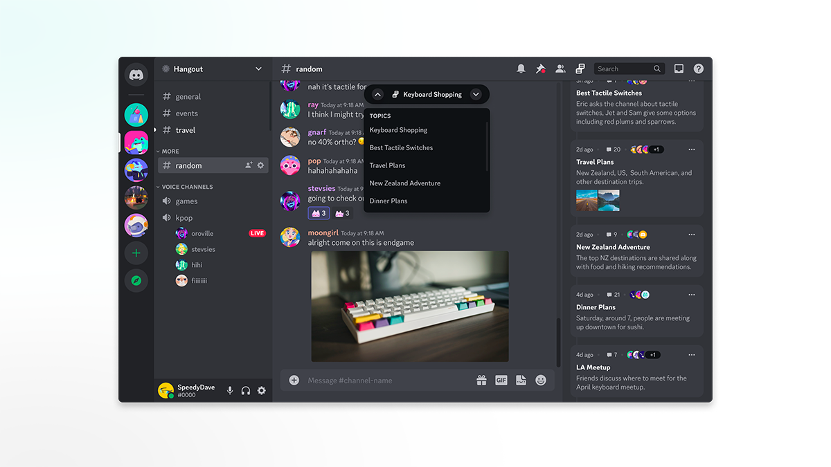 Discord interface