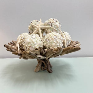 Driftwood Bowl Centerpiece - Sunshine & Sweet Pea's Coastal Décor  - Driftwood Centerpiece