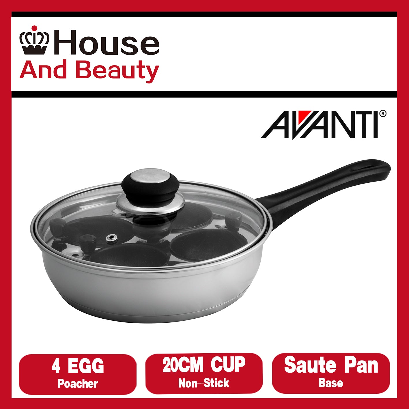 Avanti Egg Poacher 4-Cup