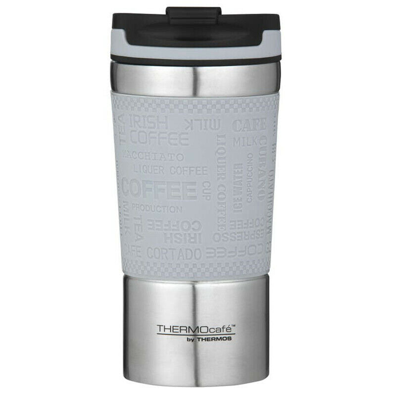 New THERMOS ThermoCafe Vacuum Insulated Travel Cup 200ml Coffee Cup Black  Red