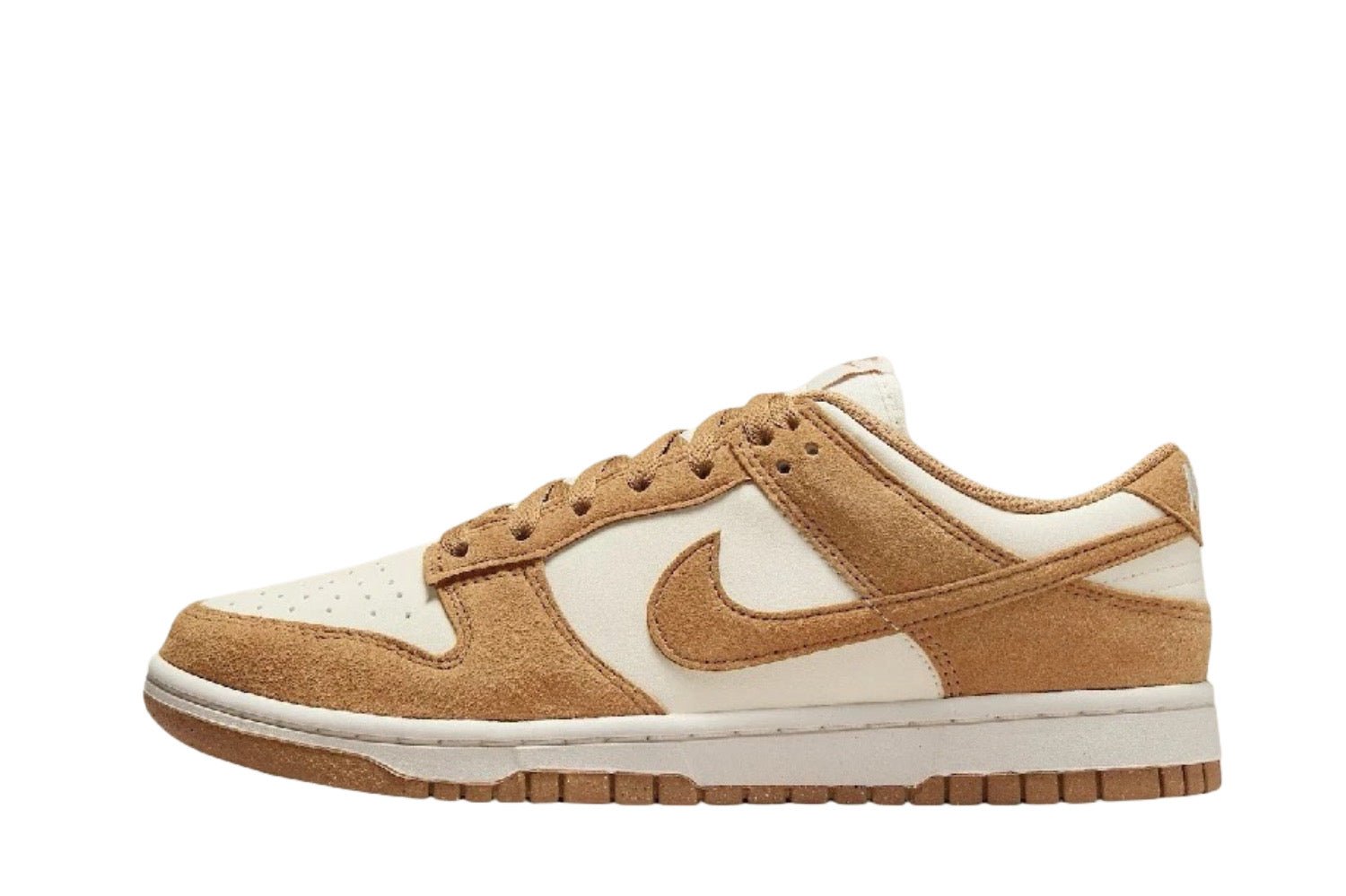 Tênis Nike Dunk Low Flax Suede Marrom - Vista de Cima
