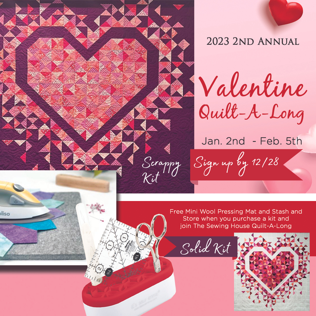 Join our Valentine QAL (Quilt-a-long!) - sign up by Dec. 28th!