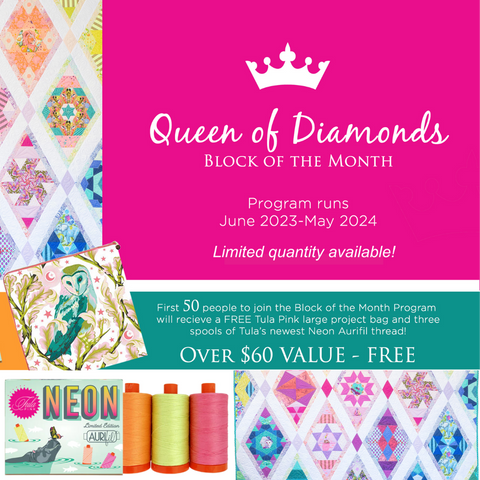 Tula Pink Queen of Diamonds BOM