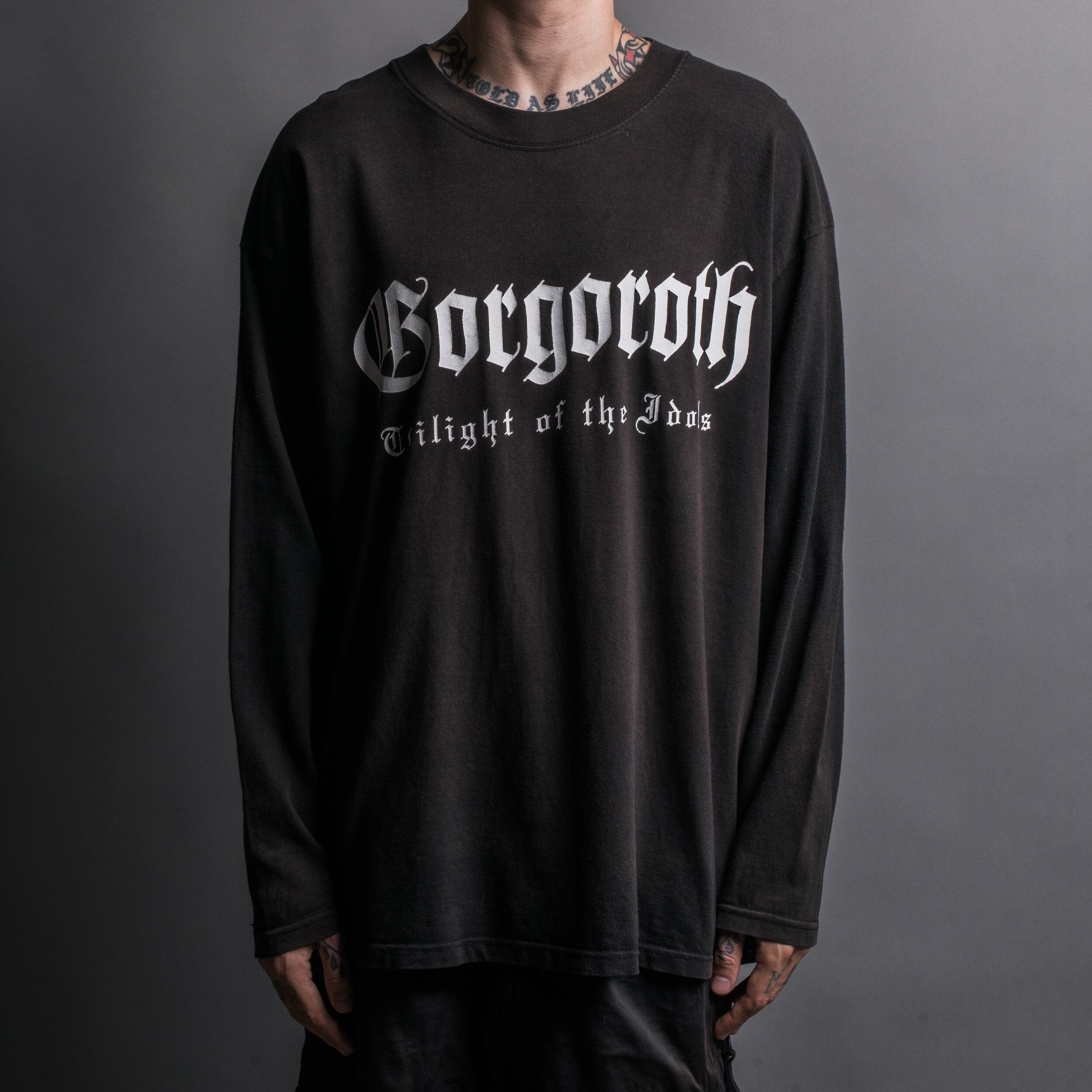 Vintage 90's Gorgoroth Twilight Of The Idols Longsleeve – Mills Vintage USA