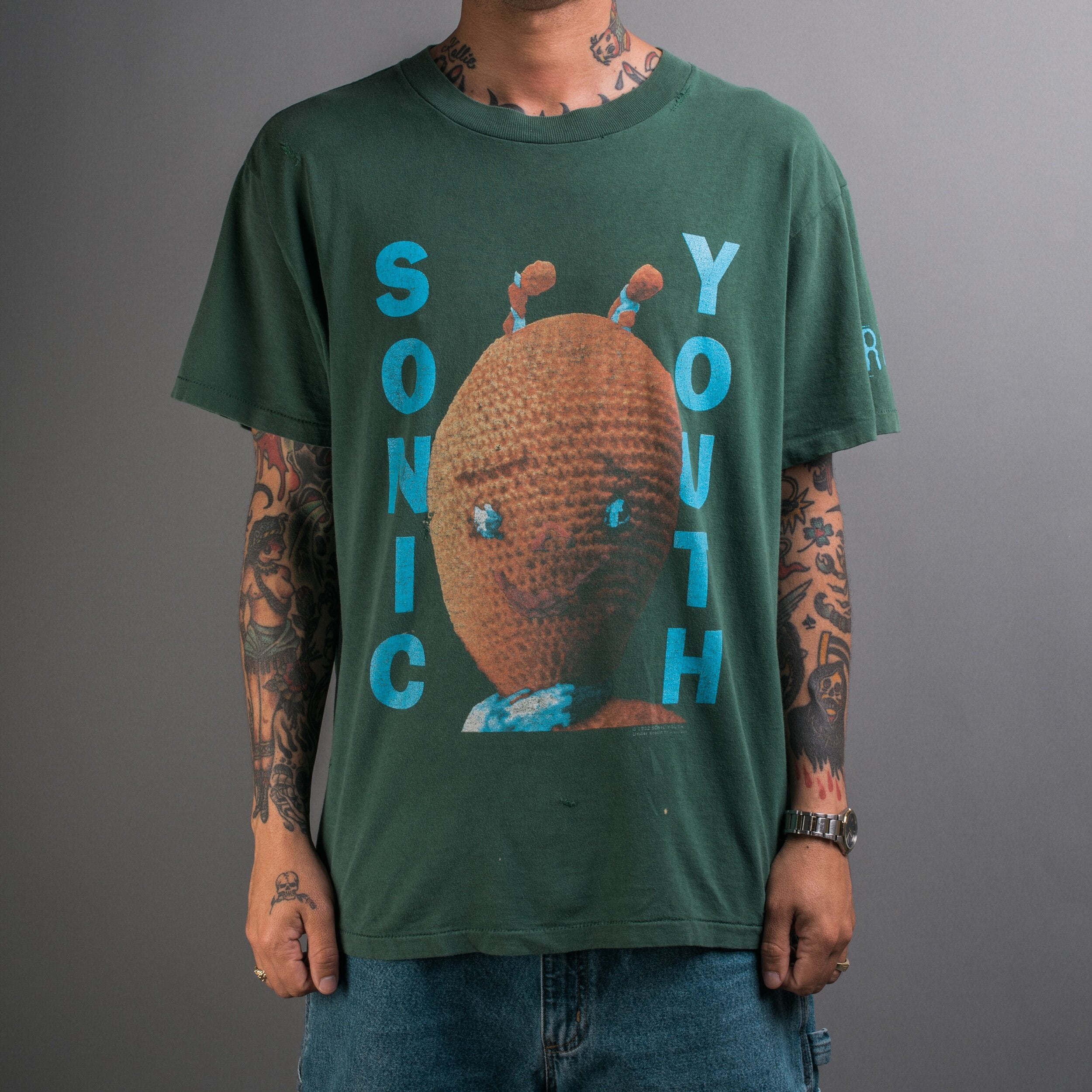 80s 90s バンド Tシャツ USA製 Band Tee SONIC YOUTH T Shirt Made In