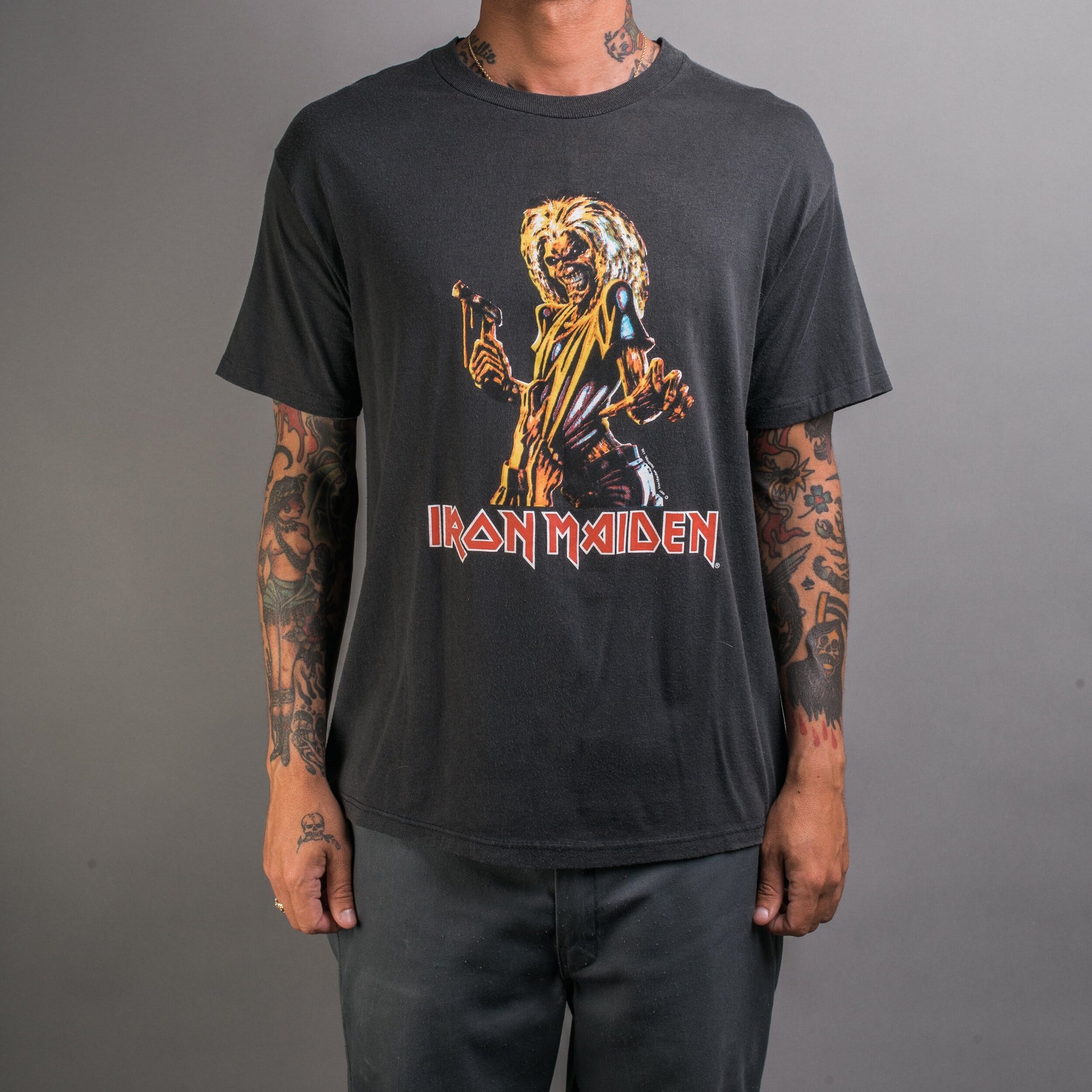 Vintage 1987 Iron Maiden World Tour T-Shirt USA