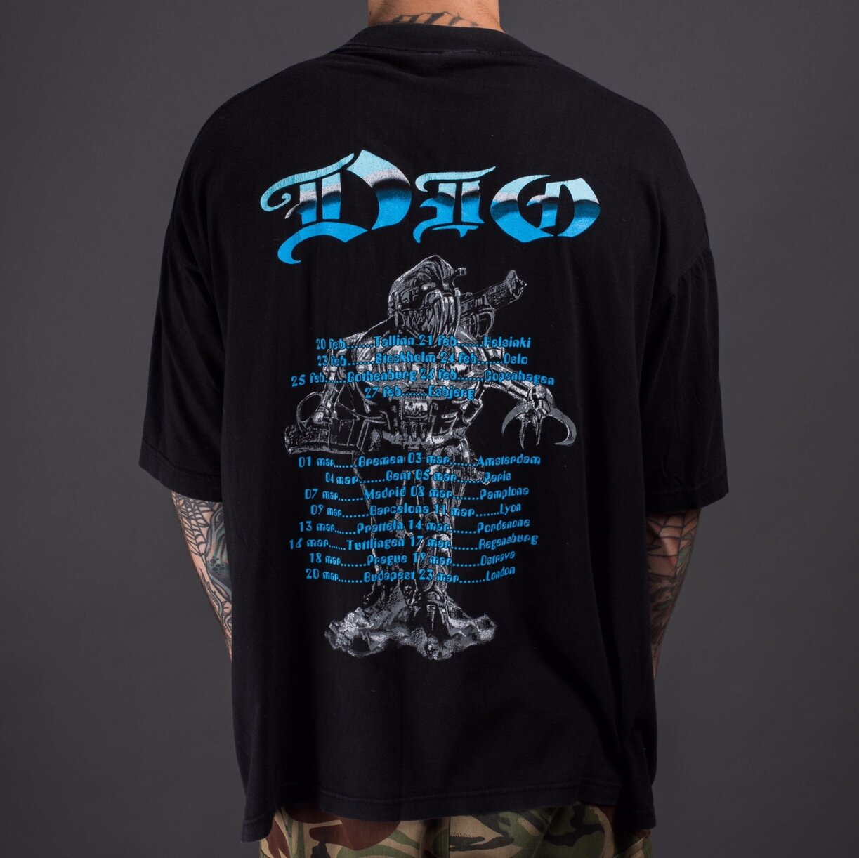 Terminologi håndvask svært Vintage 90's Dio Angry Machines European Tour T-Shirt – Mills Vintage USA