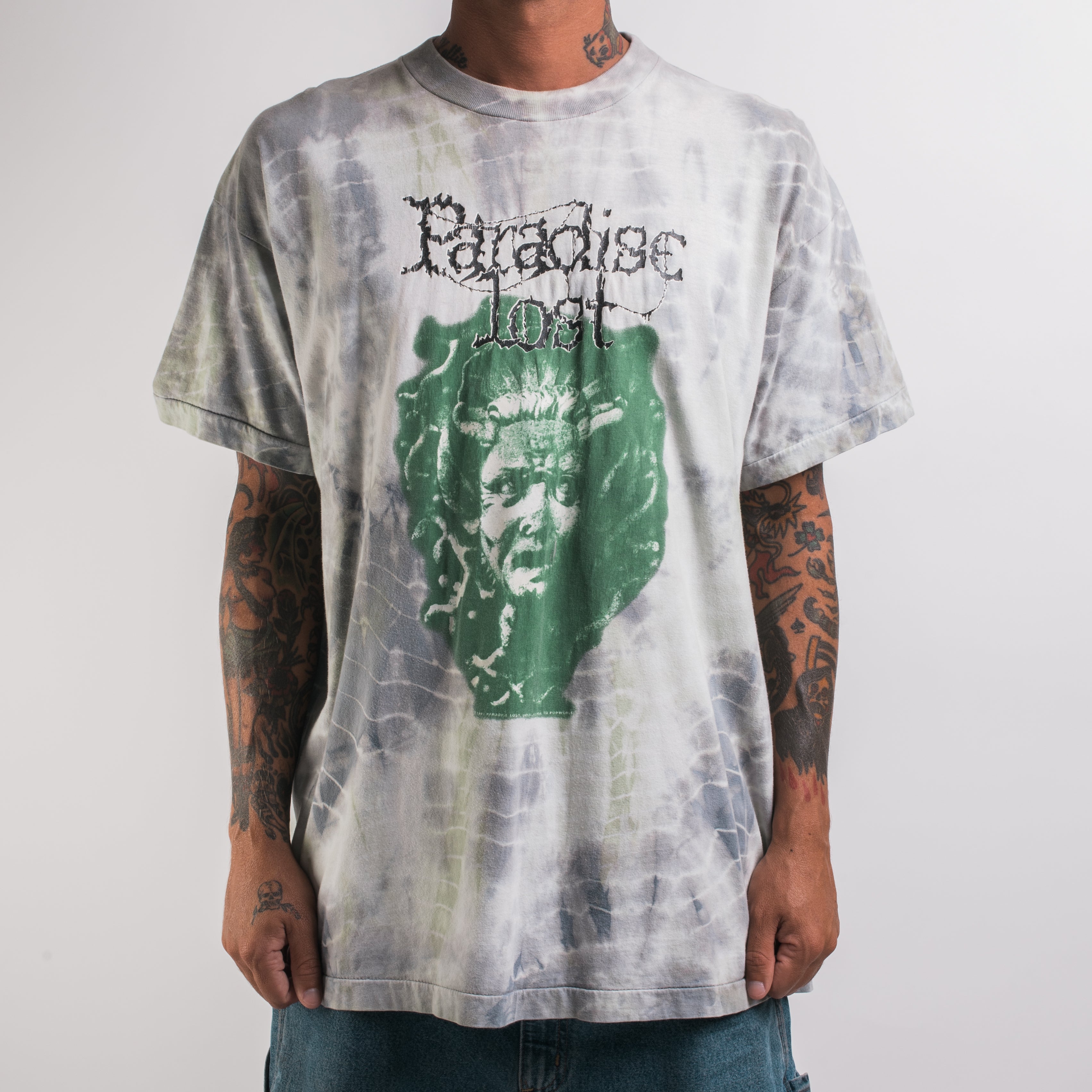 Vintage 1992 Paradise Lost Bleach Dye T-Shirt