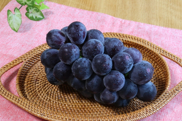 Kyoho grapes in a basket