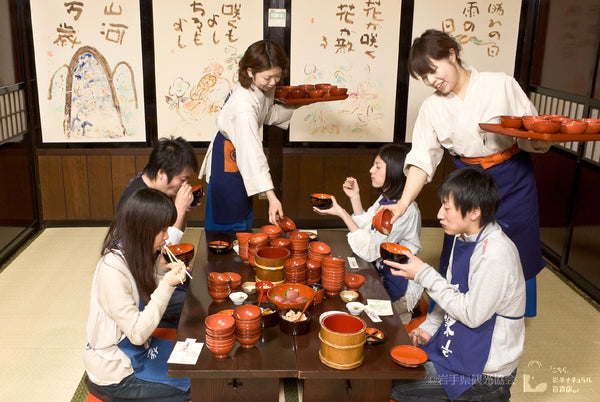 Wanko Soba eating competition