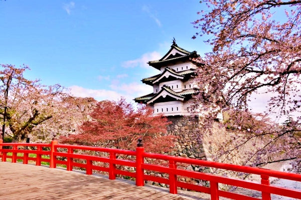 Hirosaki Castle in spring