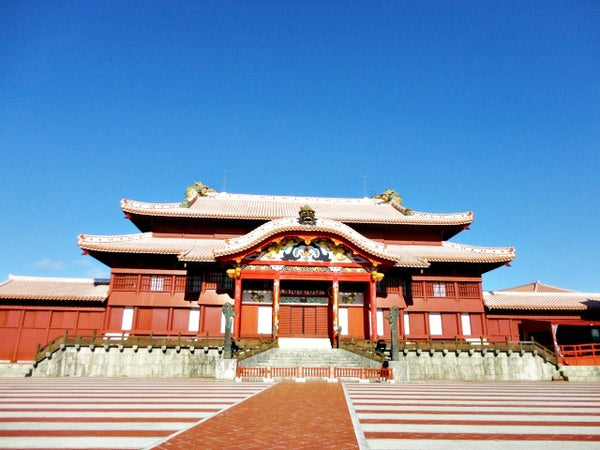 Shuri Castle’s main hall before it was burnt down