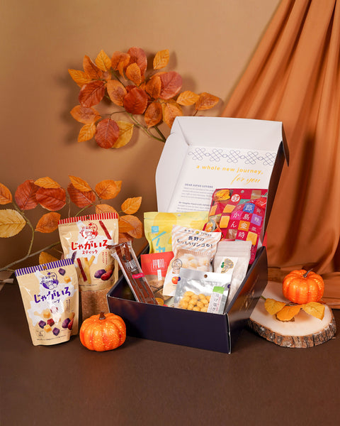 Autumn snacks in a snack subscription box from Japan