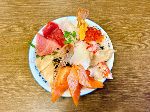 Kaisendon or seafood bowl from Kitano Gourmet