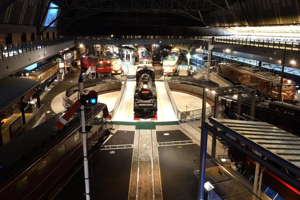 The Railway Museum near Tokyo has dozens of old rolling stock on display