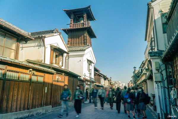 Kawagoe's iconic clock tower in Little Edo