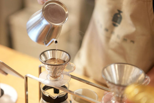 Hand drip coffee at Tokiwa Coffee Roasters