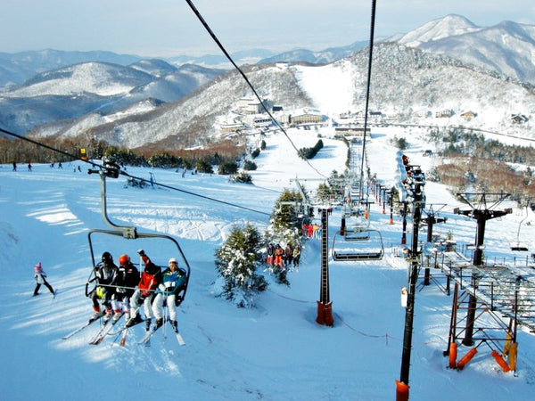 Slopes and chairlifts at Shiga Kogen Ski Resort