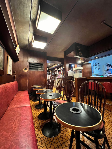 The interior of a typical kissaten in Ginza, TOKYO