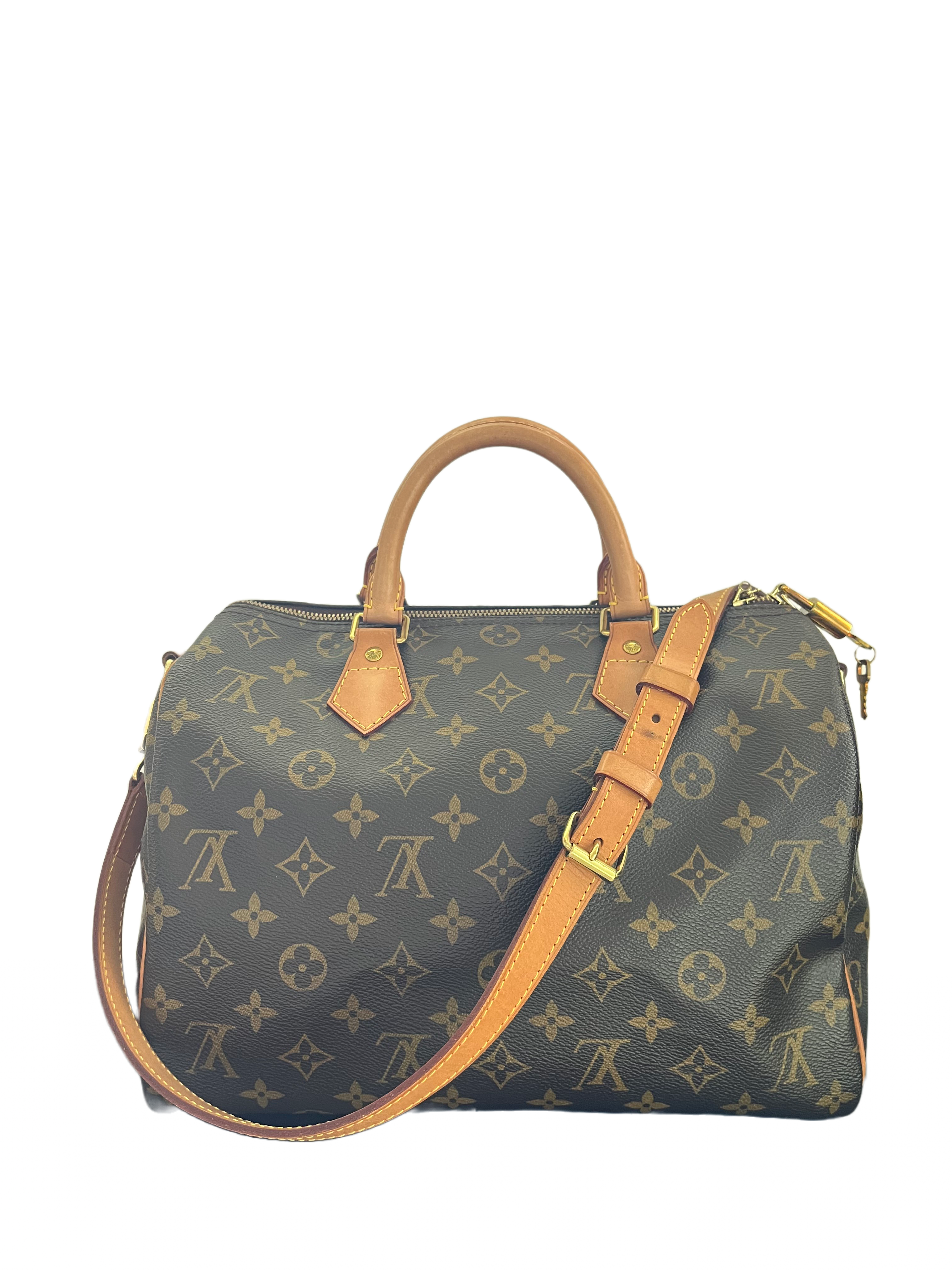 Speedy Bandoulière 30 Damier Azur Canvas  Handbags N41373  LOUIS VUITTON