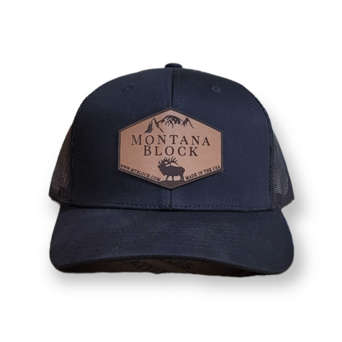 Montana Cut Out - Leather Patch Hat