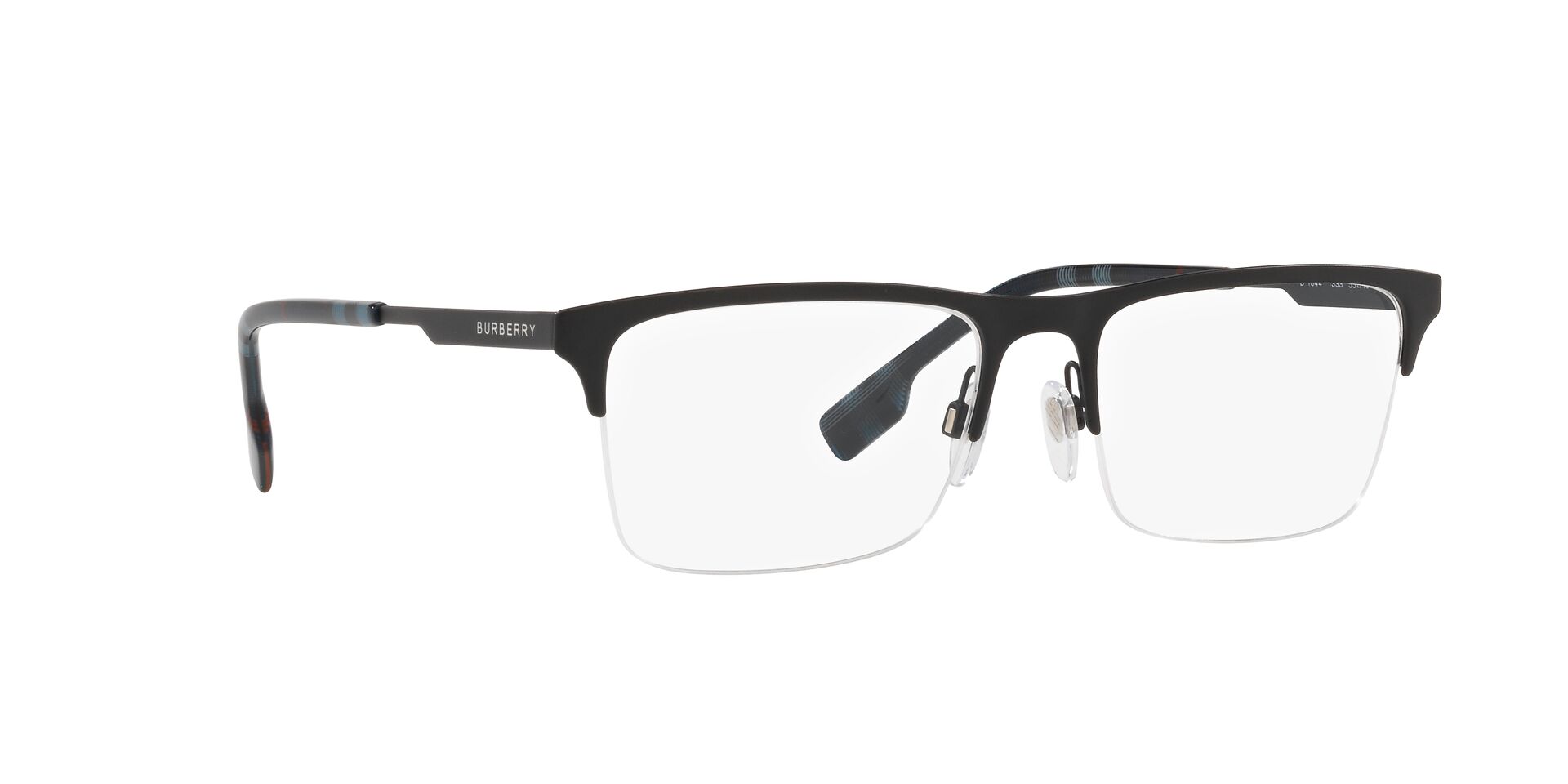 BURBERRY Blue Rectangle Nylon (Semi-Rimless) Eyeglasses 0BE1344133355 –  CFSvision