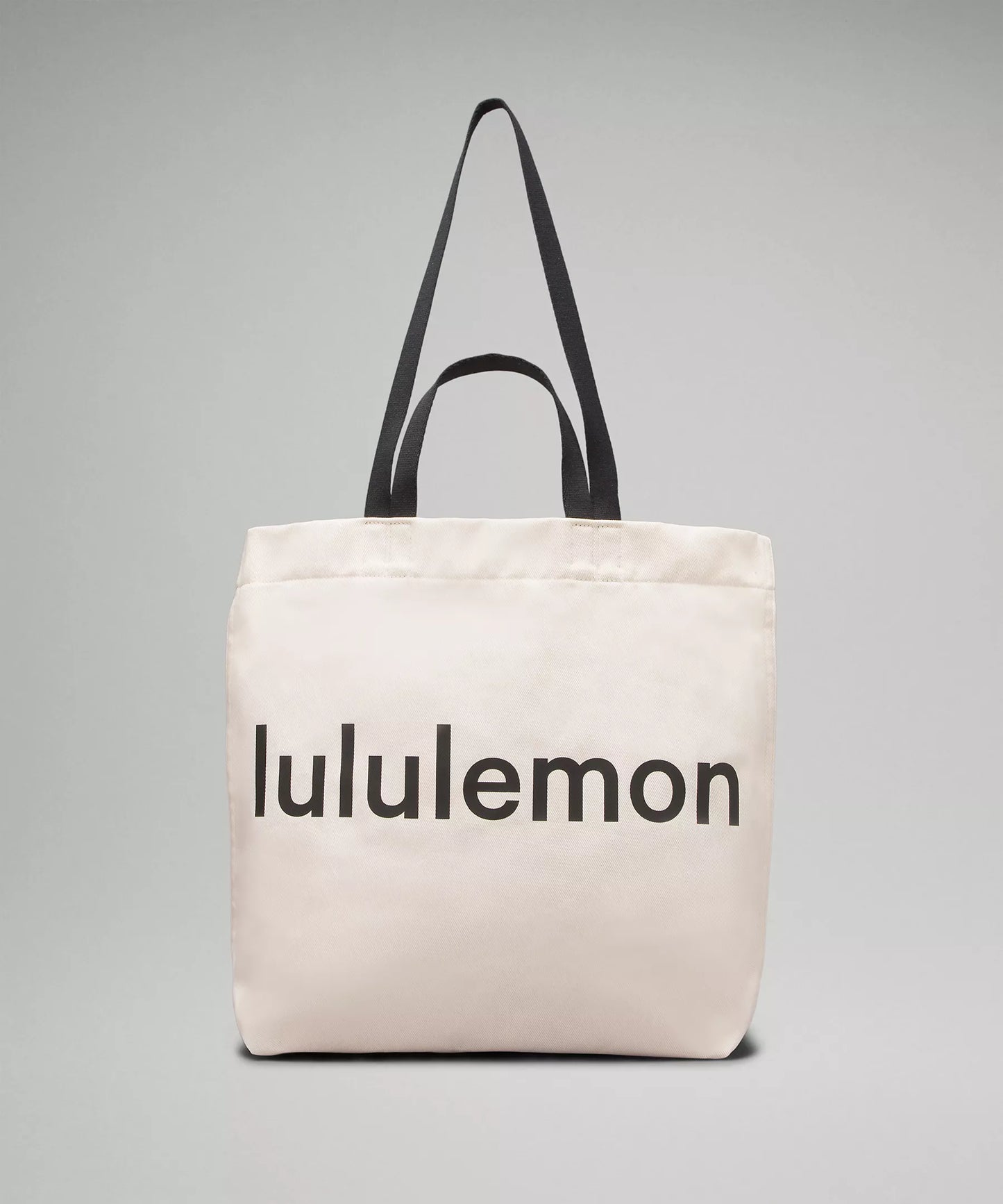 Lululemon Daily Multi-Pocket Canvas Tote Bag 20L - White/Natural/Medium Forest Cotton Fabric