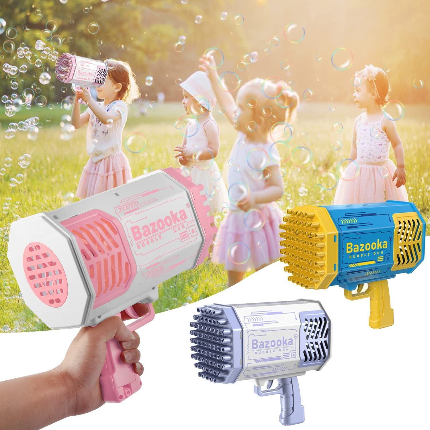 69 Hole Bubble Gun, Children's Electric Bubble Gun