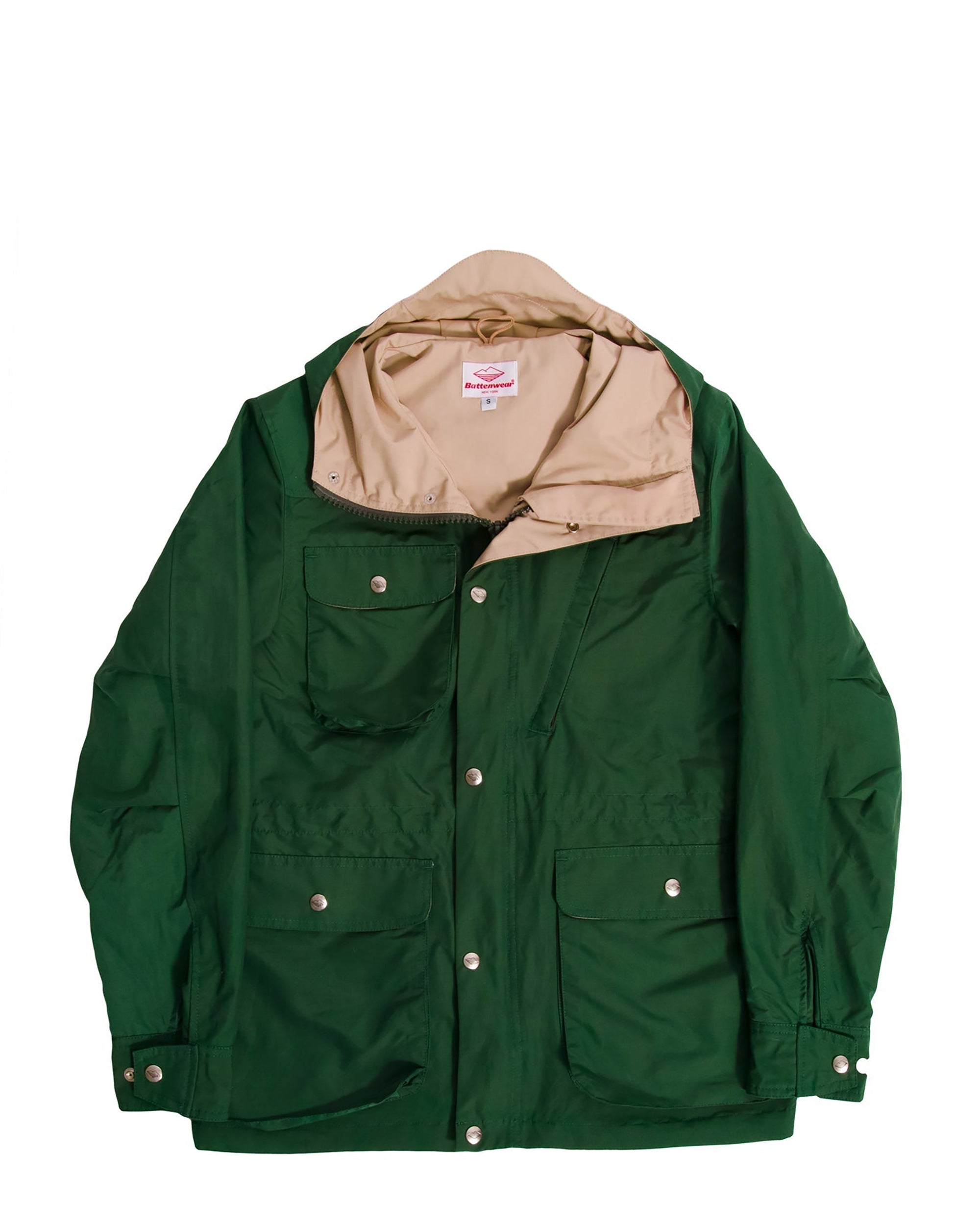 Travel Shell Parka / Green x Putty – Battenwear