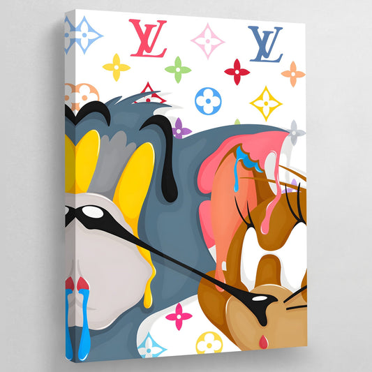 Louis Vuitton x Cartoon Characters Poster Canvas - REVER LAVIE