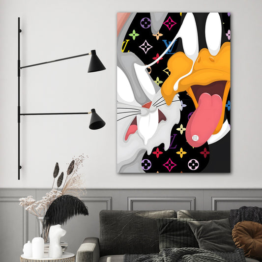 Cartoon Louis Vuitton Wall Art