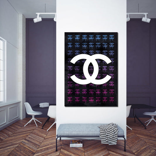 Blue Chanel Wall Art