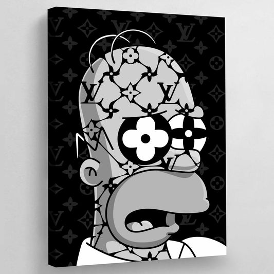 Mickey Mouse Canvo - LV Canvas Wall Art - Cartoon Canvas Painting - Canvo  India