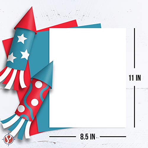 Premium Patriotic Cardstock Paper for 4th of July